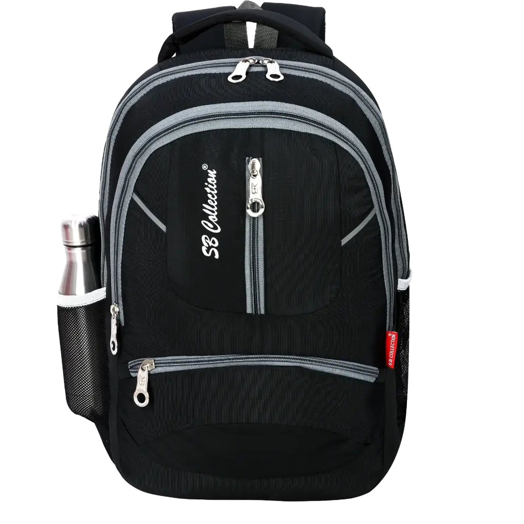 SME SCHOOL BAG Backpack 35L Laptop Compartment Waterresistance office bag for daily use (Black)