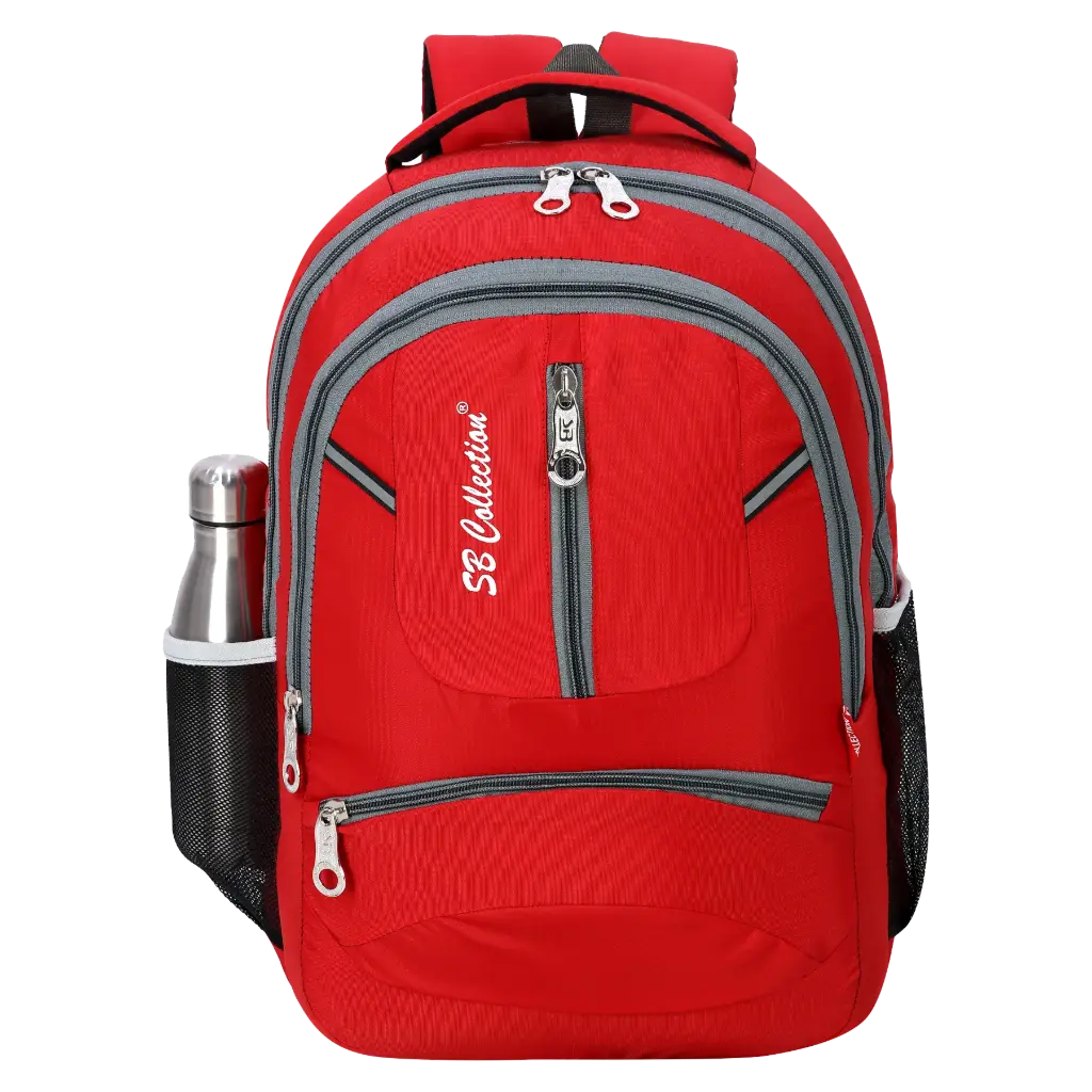 SME SCHOOL BAG Backpack 35L Laptop Compartment Waterresistance office bag for daily use (Red)