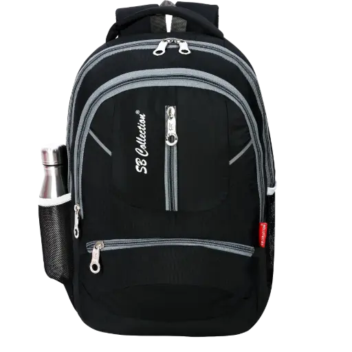 SME SCHOOL BAG Backpack 35L Laptop Compartment Waterresistance office bag for daily use (Black)