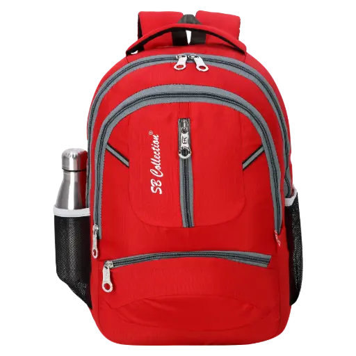 SME SCHOOL BAG Backpack 35L Laptop Compartment Waterresistance office bag for daily use (Red)